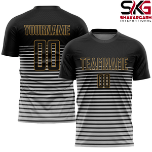 Conjunto de Uniforme de Fútbol Personalizado, Camiseta y Pantalones Cortos de Fútbol de Secado Rápido, Equipación Deportiva a Rayas para Adultos - Product Image 2