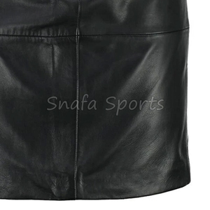 Jupe en cuir épaisse de haute qualité pour femme, fabriquée dans les meilleurs matériaux, style décontracté, idéale pour l'hiver. - Product Image 6
