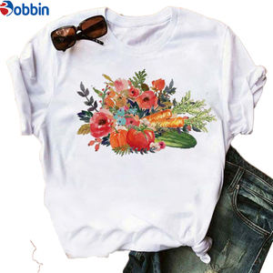Camisetas de alta calidad con diseño personalizado, premium, tallas grandes, con estampado floral para el Día de San Valentín, para chicas y mujeres, camiseta oversize. - Product Image 5