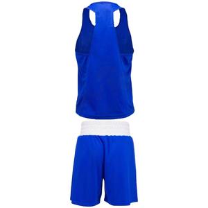 Conjunto de Uniforme de Boxeo Sublimado Personalizado con Chaleco y Pantalones Cortos de Poliéster Transpirable para Hombres, Entrenamiento Deportivo y Competencia - Product Image 2