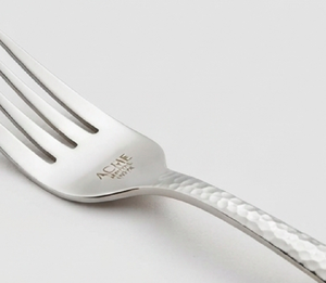 High Quality Stainless Steel Flatware Set Hammered Handle With <b>Mirror</b> Finishing Perfect For Weddings Hotels And Kitchen - Product Image 3