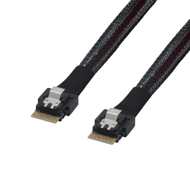 Slim SAS SFF-8654 X4 to Slim SAS SFF-8654 X4 Cable