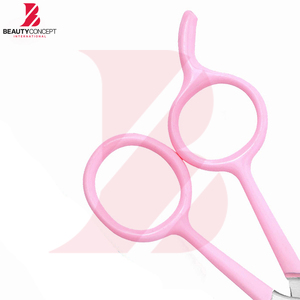 Ciseaux à cheveux de qualité supérieure en plastique rose, ciseaux de barbier en acier inoxydable, outil professionnel de salon - Product Image 4