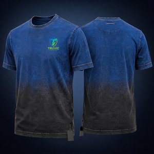 Men Streetwear Distressed <b>T</b> <b>Shirt</b> Heavy Cotton Fabric Faded Wash Design Relaxed Fit Short Sleeve Casual Fashion Apparel OEM - Product Image 5