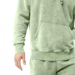 เสื้อฮู้ดผู้ชายพรีเมียม ผ้าฟลีซ ระบายอากาศได้ดี สวมใส่สบายทุกวัน พร้อมฮู้ดปรับได้และกระเป๋าจิงโจ้ ลายเรียบ มีหลายขนาด - Product Image 3