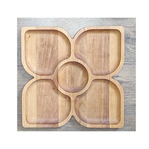 Plateau de service en bois fait main, plateau décoratif naturel pour la cuisine, pour fruits, en-cas, pain, fromage et apéritifs - Product Image 6