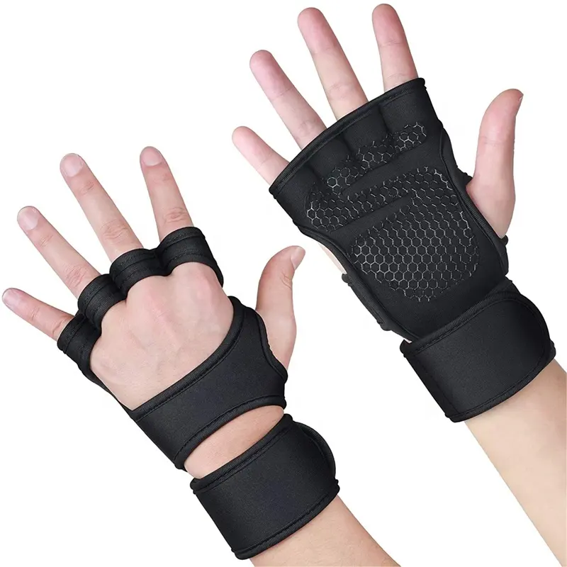 Nieuwe Crossfit Training Gymhandschoenen Unisex Antislip Gewichtheffen Handschoenen Gym Workout Chiba Grip Pads Half Vinger Power Grip Pad
