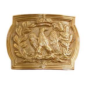 Hebilla de cinturón de oficina de la Guardia Imperial del Primer Imperio Francés, diseñada específicamente para unidades de caballería o granaderos de pie. - Product Image 1