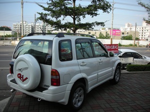 แผ่นบังแดดหน้าต่าง HIC วัสดุ PMMA สีรมควัน ติดตั้งได้ 100% ด้วยเทปกาว 3M สำหรับ SUZUKI Grand Vitara ปี 1999-2005 - Product Image 4