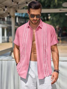 Chemise moderne pour homme à col brodé avec motifs uniques, style contemporain, tenue de bureau, mode de soirée, coupe confortable, qualité supérieure - Product Image 4