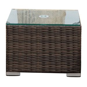 Set di Lettini Prendisole in Rattan da Esterno con Cuscini e Tavolino, Comodo Set Chaise Longue - Product Image 4