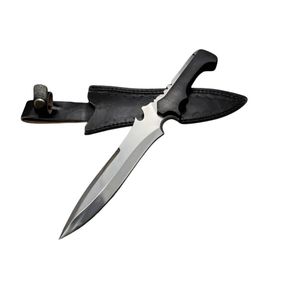 Couteau de combat à pointe de lance en acier inoxydable, lame droite de 0,6 mm d'épaisseur, lame de qualité industrielle, manche en acier au carbone, OEM, garantie 3 ans - Product Image 1