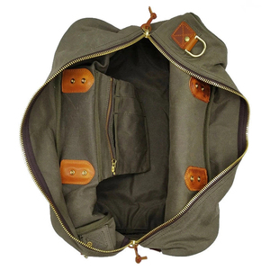 Nuevas bolsas de lona de cuero de diseño para hombre, bolsas de lona de cuero para viaje, gimnasio y deportes, en venta en línea a bajo precio. - Product Image 5