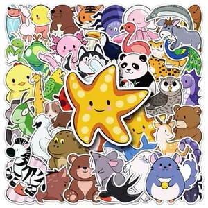 Autocollants en vinyle PVC personnalisés en gros sur le thème de l'anime |   Autocollants décoratifs de dessins animés découpés à la forme, écologiques, avec revêtement UV imperméable - Product Image 2