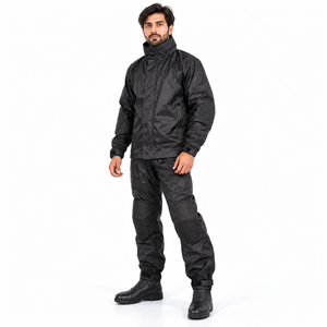 Traje Impermeable de PVC para Hombre, 2 Piezas, Chaqueta con Capucha y Pantalones, Ropa de Trabajo para Motocicleta, Personalización de Marca, Proveedor OEM ODM - Product Image 3