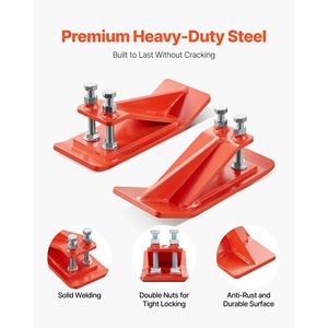 2 Pezzi Protezioni per Bordo Benna Trattore in Acciaio Rinforzato con Doppio Blocco Esagonale, Dispositivo Antiscivolo e Protezioni per Bordi Benna - Product Image 3