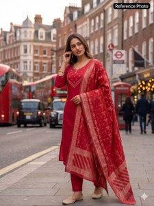 Salwar Kameez de marque indienne et pakistanaise de qualité supérieure avec broderie en georgette et dupatta à prix avantageux - Product Image 2