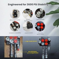 Vanne de commande directionnelle Hy-Waloil série M45, 45 L/min, distributeur hydraulique personnalisé à commande manuelle, Yuken Rexroth, excavateur
