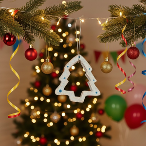 Adorno Colgante de Madera con Forma de Árbol de Navidad, Hermosamente Diseñado y de Alta Calidad |   Set de Regalo Festivo para Decoración Navideña del Hogar con Árbol de Navidad - Product Image 3