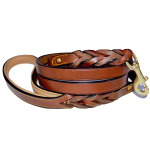 Adjustable Leather Dog Leash <b>Training</b> Gear for Medium & Large Dogs Top Trendy New Arrival Leather Dog Leash - Product Image 2