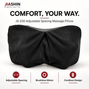 Coussin de massage chauffant noir Shiatsu pour soulager les douleurs au cou, aux épaules, au bas du dos et aux jambes, relaxation apaisante à domicile - Product Image 2