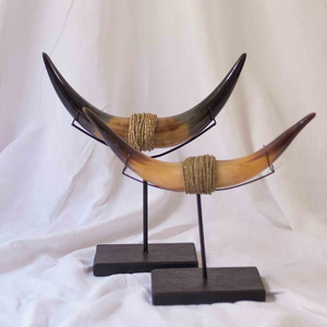 Support décoratif en corne de buffle, métal, haute qualité, fait main, à prix avantageux - Product Image 1