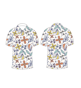 Polo Personalizado con Sublimación Floral, Polo de Golf de Manga Corta con Estampado, Polo Ligero, Transpirable y Casual para Verano - Product Image 6
