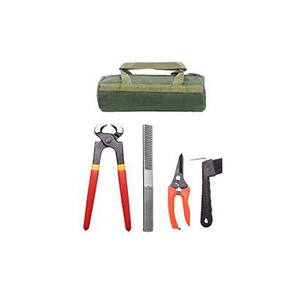 Farrier Rasp File and Hoof Nipper <b>Set</b> with Wooden Handle Reusable Horse Use Made in Pakistan Includes Tool Bag - Product Image 4