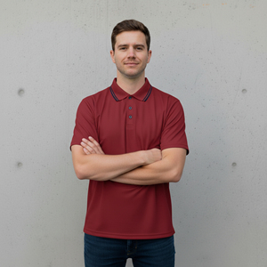 Camisetas Polo de Verano para Hombre, Tejidas, 100% Algodón, Color Sólido, con Logotipo Impreso DTF Personalizado, Transpirables, de Secado Rápido, Manga Corta - Product Image 5