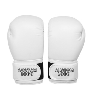 Guantes de Boxeo Profesionales Blancos, Ligeros, Transpirables, de Secado Rápido, de Cuero, para Entrenamiento, Sparring, Kickboxing, MMA - Product Image 4