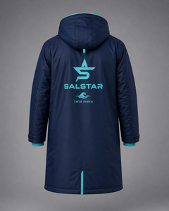 Veste parka de bain imperméable personnalisée de haute qualité, longue, à capuche, doublée polaire, pour le changement de vêtements après la baignade, fournie directement par l'usine - Product Image 4