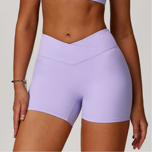 Shorts Deportivos de Cintura Alta para Mujer, Estilo Biker, Sin Costuras, Elásticos, de Compresión, para Yoga, Gimnasio, Ejercicio, con Cintura Ancha - Product Image 6