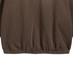 Sudadera con capucha de algodón grueso con efecto lavado ácido y desgastado, estilo vintage, para gimnasio, streetwear, OEM, serigrafía y bordado - Product Image 3