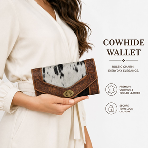 Women's Genuine Leather Clutch Wallet Western Floral Zipper Closure Luxury Handcrafted <b>Long</b> <b>Purse</b> Card Organizer - Product Image 2