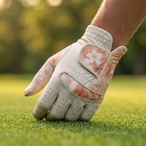 Guante de Golf de Piel Cabretta Premium para Mano Izquierda, Agarre Suave, Antideslizante, Transpirable, con Estampado Exclusivo, Anti-UV, Personalizado OEM ODM para Ciclismo y Esquí - Product Image 4