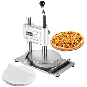 Pressa per Pane Commerciale in Acciaio Inox da 9,5 Pollici, Pressa Manuale per Impasto Pizza, Piastra per Chapati, Strumenti per Pizza - Product Image 1