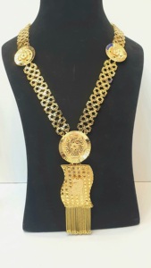 Colección Dubái, Juego de Joyería Nupcial para Mujer Chapado en Oro de 24K, 2 Gramos, Chapado Grueso, Hermoso Colgante, Mejor Precio, Moda - Product Image 2