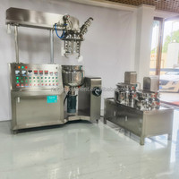 Mélangeur homogénéisateur automatique industriel sous vide, système de mélange électrique à chauffage vapeur, acier inoxydable, capacité 1000L pour cosmétiques