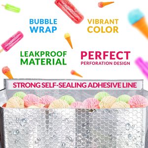 Pacchetto all'ingrosso 10 sacchetti di spedizione con fondo adesivo a gussettato per posta mobile 12X12X5.5 materiale ammortizzante protettivo termico - Product Image 4