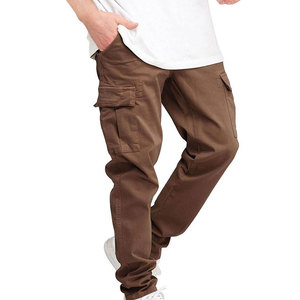 Plus Size Outdoor Use Men Cargo <b>Trouser</b> With <b>Drawstring</b> Workout Wear 100% Cotton Washed Cargo Men's <b>Trouser</b> - Product Image 1