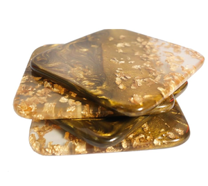 Best Quality Modern Resin Tea <b>Coaster</b> Set for Home Kitchen Office and Restaurant <b>Table</b> Decoration Available At Competitive Price - Product Image 5