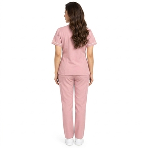 Medical Fabric Ideal For Nurses Doctors Healthcare Women <b>Scrub</b> <b>Uniform</b> <b>Scrub</b> Top And Pants Comfortable Lightweight Breathable - Product Image 2