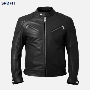 Men's Premium Quality Cowhide Leather <b>Jacket</b> Fashion-Designed New Arrival PU Leather <b>Jacket</b> Outer Wear Men's Clothing - Product Image 4