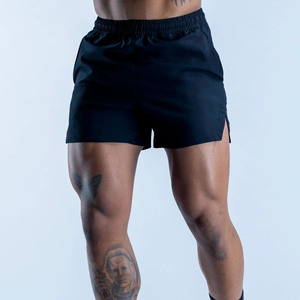 OEM Custom Logo Midnight Black Unbound Training Men Short 5 Length Elasticated Waist With Drawstrings Gym & <b>Boxer</b> Shorts For Men - Product Image 3
