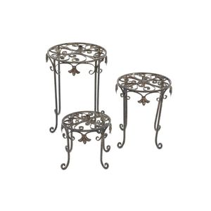 Support de pot de fleurs en métal robuste à plusieurs niveaux pour jardin intérieur et balcon, taille et couleur personnalisables - Product Image 3