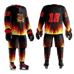 Conjunto de Uniforme de Hockey sobre Hielo Personalizado OEM, Jersey y Pantalones Cortos Sublimados, Ropa Deportiva Resistente para Jugadores Profesionales - Product Image 1