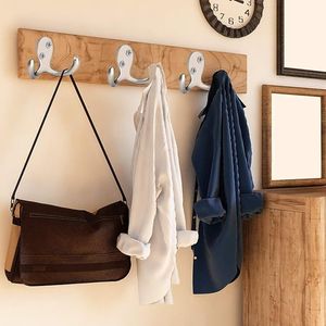 Set di 8 Ganci Appendiabiti Retrò a Doppio Perno Resistenti, Montaggio a Parete con 16 Viti - Product Image 2