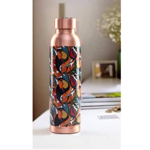 New <b>Designer</b> Water Bottle Drinking Fruit Water Bottle Drinking Juice Hotel kitchen Bottle Copper Water Bottle Supply <b>By</b> India - Product Image 2