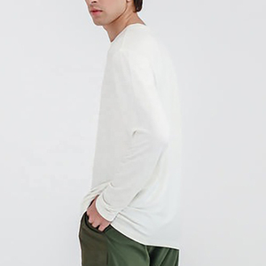 Nouveaux T-shirts à manches longues pour hommes 2026 – Coton respirant, idéal pour l'entraînement, la course, le fitness – Tissu extensible, coupe athlétique pour la salle de sport - Product Image 4