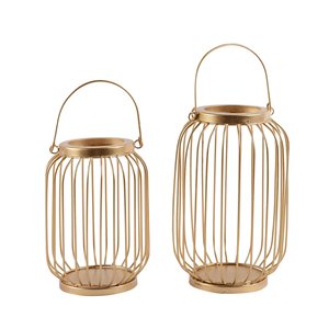 Gold Glass Candle Lantern <b>Tea</b> Light Holder Handmade Decorative Candle <b>Stand</b> for Home Christmas - Product Image 3